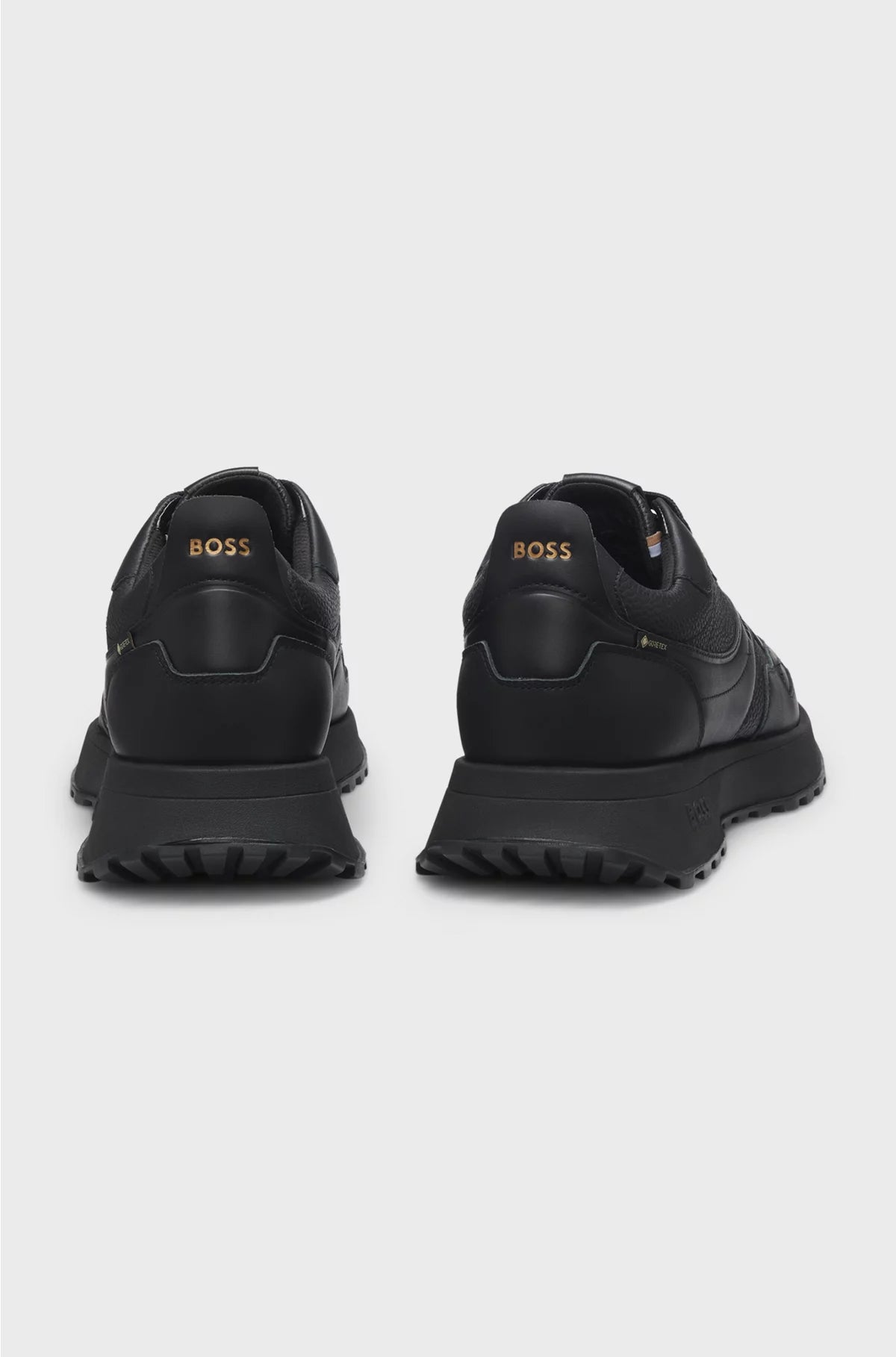 WATERPROOF GORE-TEX TRAINERS IN POLISHED LEATHER