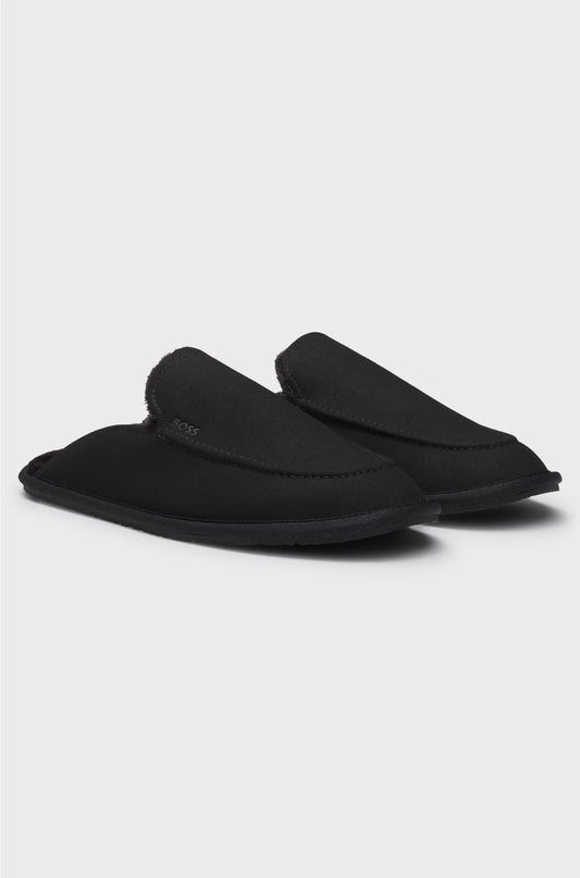 MICROFIBRE SLIPPERS WITH RUBBER SOLE