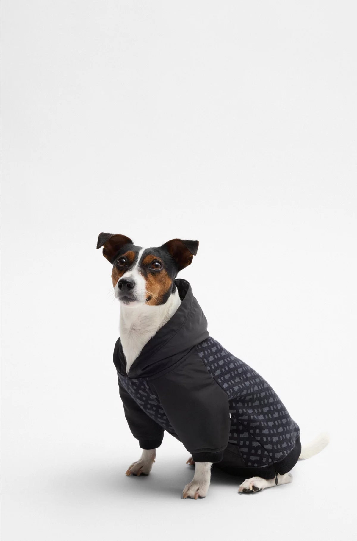 DOG HOODIE WITH MONOGRAM PATTERN